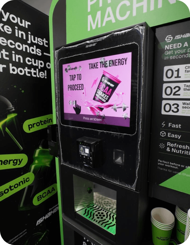 What inside in iShaker machines 1