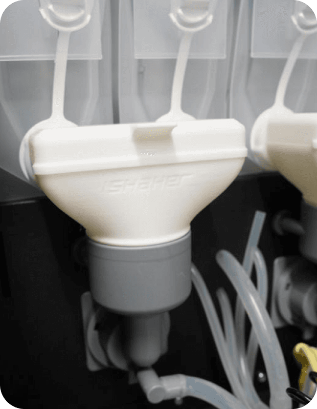 What inside in iShaker machines 6