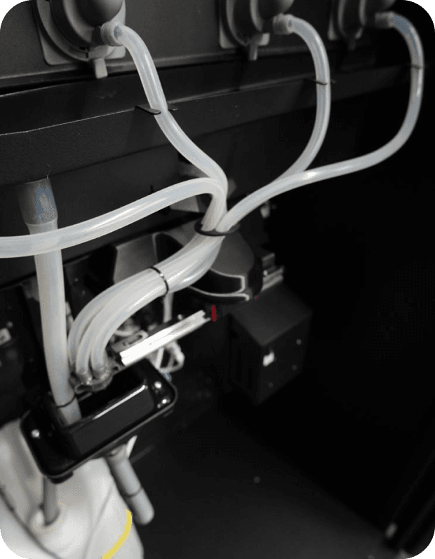 What inside in iShaker machines 10